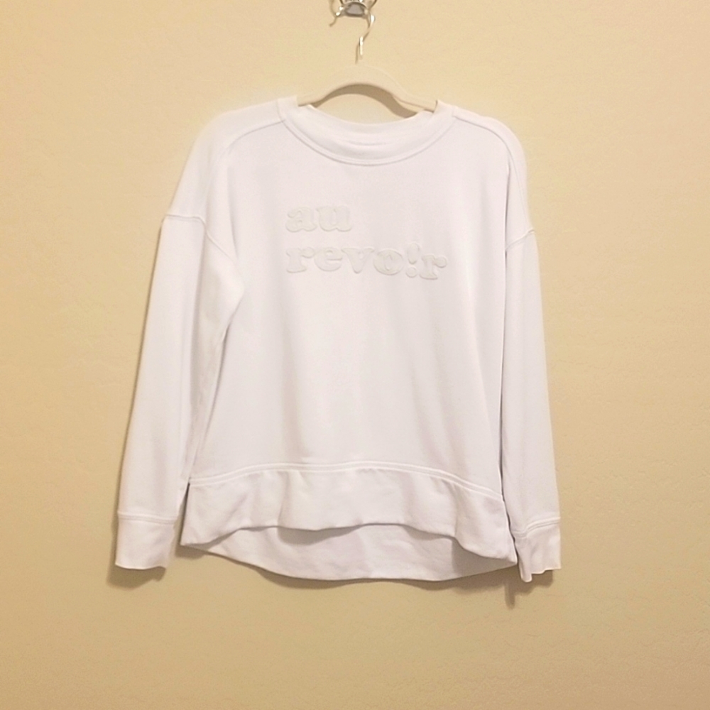 Madewell Au Revoir Sweatshirt in White - S